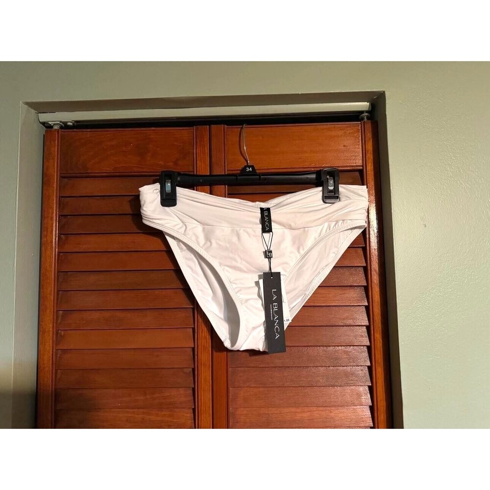 La Blanca Women's Island Goddess Banded Hipster Swimsuit Bottom UPF 50+